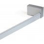 Barra para armario regulable 708-858mm con luz LED Blanca natural aluminio anodizado mate Emuca