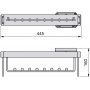 Colgador extraíble para armario 445mm cierre suave aluminio color moka Emuca