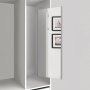 Espejo extraíble para interior de armario orientable 340x1000mm gris metalizado Emuca