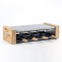 Raclette 8 personas 2 en 1 plancha con piedra natural 1200W H.Koenig WOD8