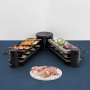 Raclette 8 personas 3 en 1 grill plancha con piedra natural 1200W H.Koenig RP360