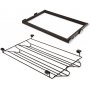 Kit de Zapatero metálico y bastidor de guías regulable módulo de 600mm acero y aluminio color moka Emuca
