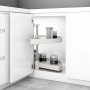 Juego bandejas giratorias mueble de cocina 180º módulo 900mm plástico blanco Emuca