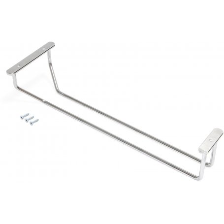 Soporte para copas para mueble 340mm acero acabado cromado Emuca