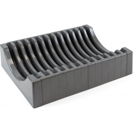 Organizador de 13 platos para muebles plástico gris antracita Emuca