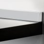 Copete rectangular para cocina con accesorios 4,7m plástico anodizado satinado Emuca