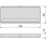 Luz LED recargable sensor de movimiento 4.000K plástico gris metalizado Emuca