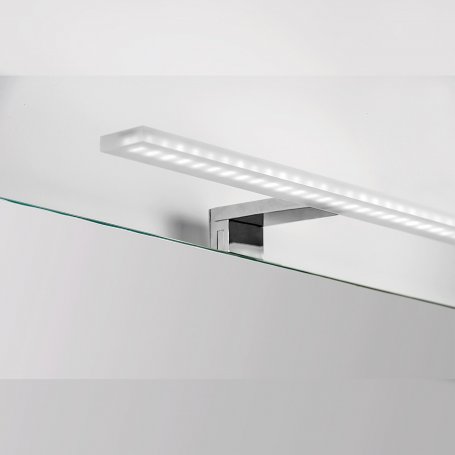 Aplique LED para espejo de baño 450mm 7W 6000K IP44 aluminio y plástico cromado Emuca