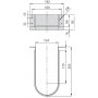 Salva sifón para cajón de baño curvo plástico blanco 10 unidades Emuca