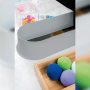 Salva sifón para cajón de baño curvo plástico gris 10 unidades Emuca