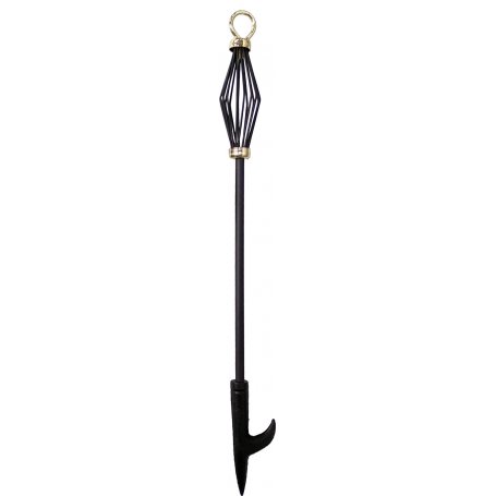 Atizador para chimenea negro oro 50,5cm Maiol