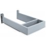 Salva sifón para cajón de baño rectangular plástico gris Emuca