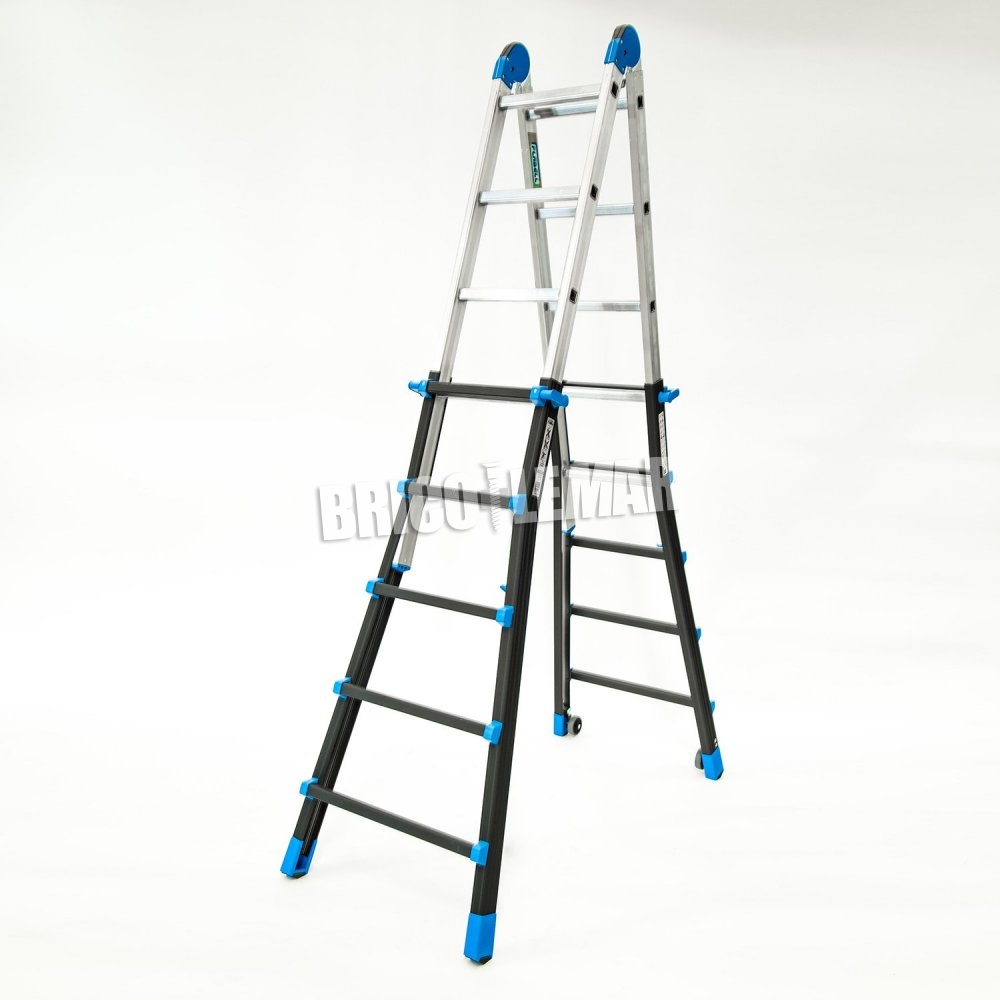 ▷ Comprar Escalera telescópica de aluminio MULTI 5+5 Plabell