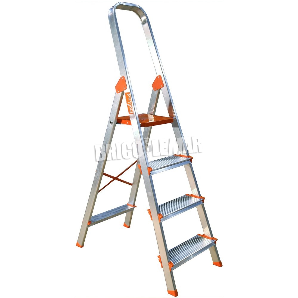 Escalera de 4 peldaños Plegables de Aluminio – BRICOMIRAS