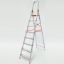 Escalera de aluminio semiprofesional 8 peldaños Proline DOMIN08 Plabell