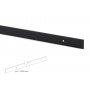 Sistema para puertas correderas colgadas de madera 80Kg acero negro Emuca