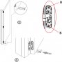 Lote de 2 bisagras ocultas para puertas de paso carga 40Kg apertura 180º zamak gris metalizado Emuca