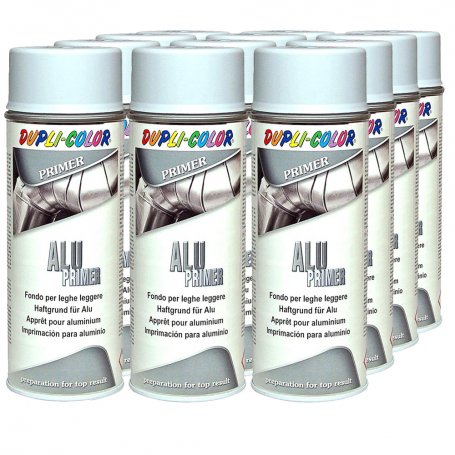 Pintura professional en spray primer para aluminio 12 botes de 400ml Motip