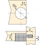 Lote de 20 enganches para fijación estantes Fix Ø20mm 12,5mm, + Pernos Ø6 8mm Emuca