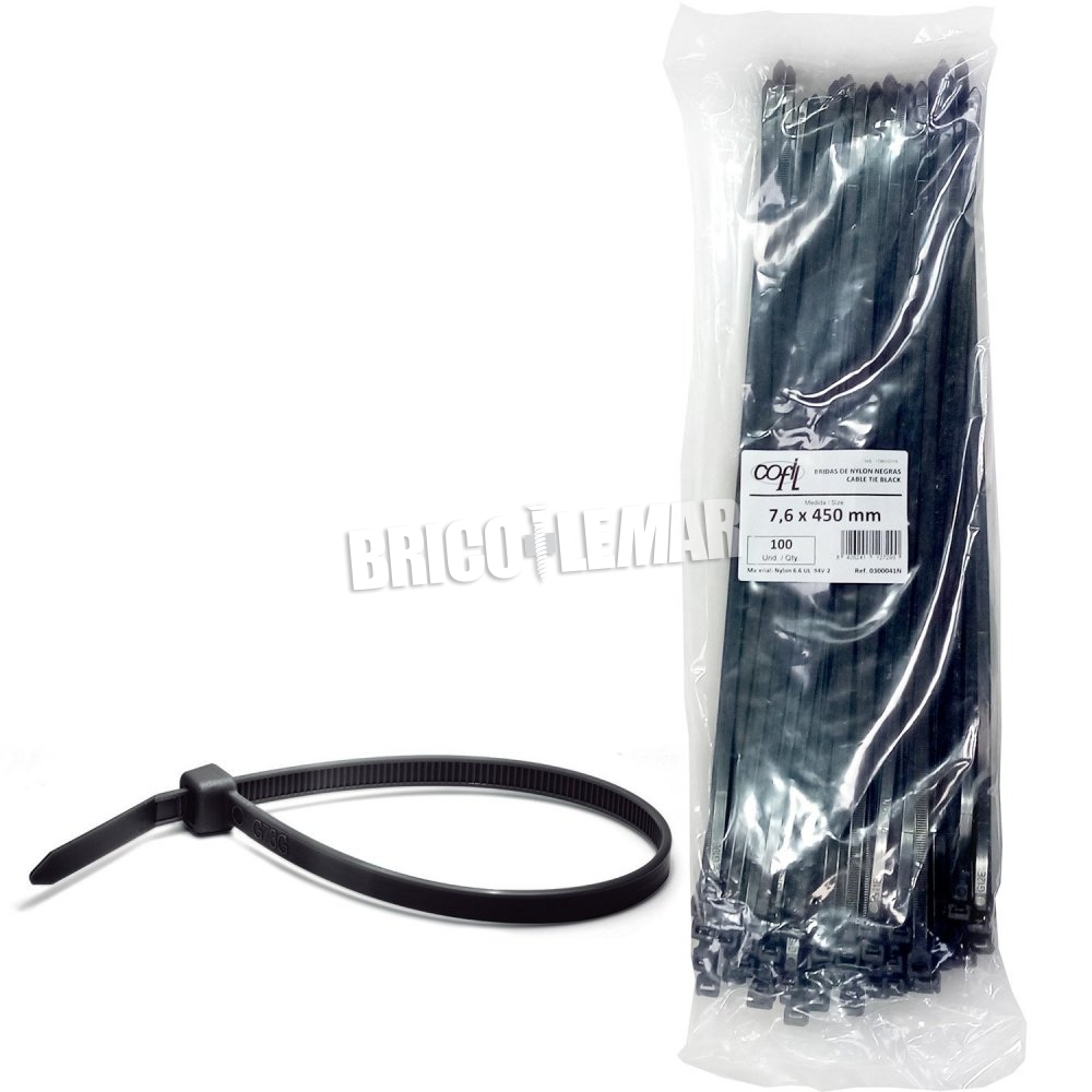 Bridas de Nylon PA 6.6 Color Negras