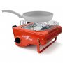 Kit de estufa/cocina a gas portátil infrarrojos 1,72kW ComGas + 4 cartucho de gas butano CP250 V2-28 Campingaz