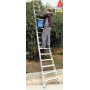 Escalera agrícola cónica simple 3,5m 14 peldaños Plabell