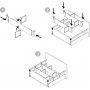 Juego de separadores de cajones ajustables 600mm aluminio gris antracita Emuca