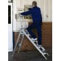 Escalera-taburete de aluminio Komodo 5 peldaños Plabell