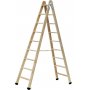 Escalera de madera de pintor profesional en tijera 9+9 peldaños Plabell