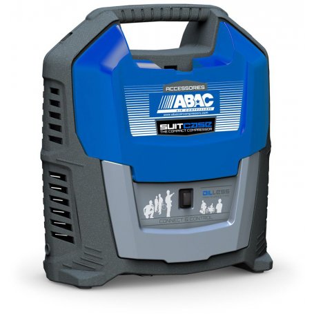 Compresor de aire ABAC Suitcase 0 sin aceite 1.5HP 8bar 160l/m