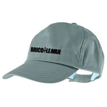 Gorra de algodón económica gris Bricolemar