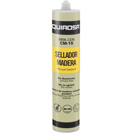 Sellador elástico para madera BRIK-CEM CM-10 Pino 300ml Quiadsa