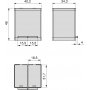 Contenedor de reciclaje exterior 2x15 litros acero inoxidable Emuca