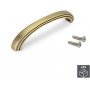 Set de 25 tiradores para muebles Mombasa intereje 128mm zamak oro viejo Emuca