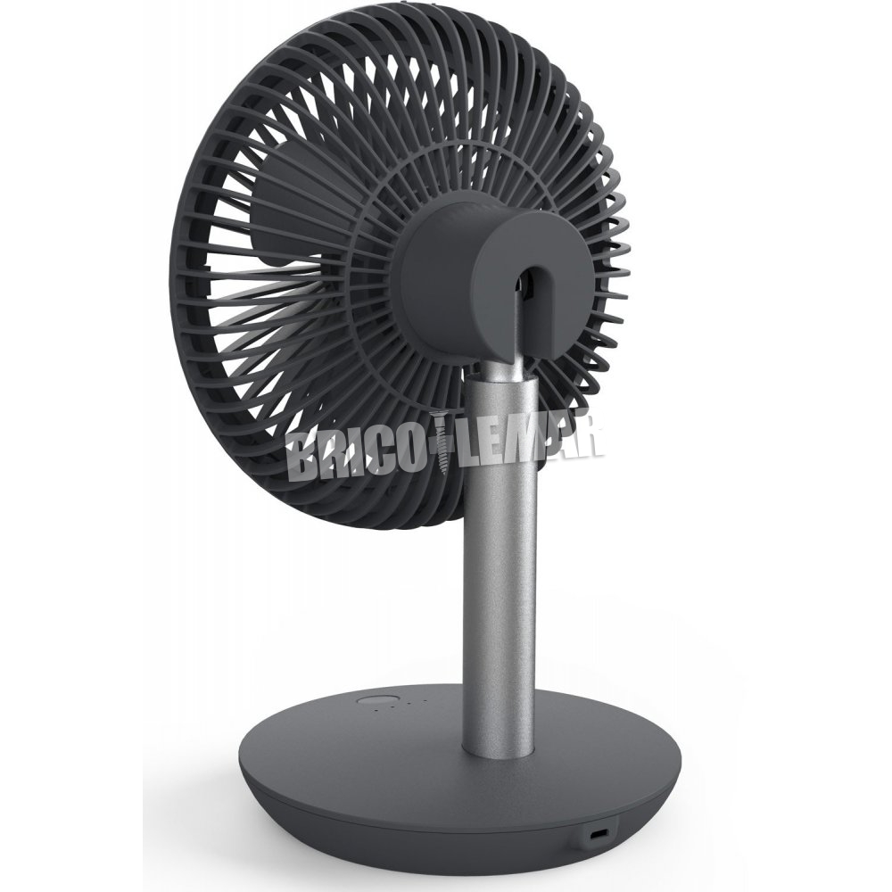 Mini ventilador sobremesa USB 4W gris GSC