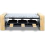 Raclette de madera y piedra natural 900W para 6 personas H.Koenig WOD6