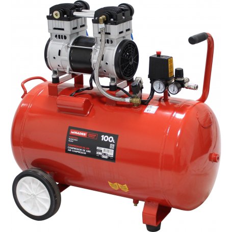 Compressor de aire monobloc Silencioso 100L 2HP Mader Power Tools