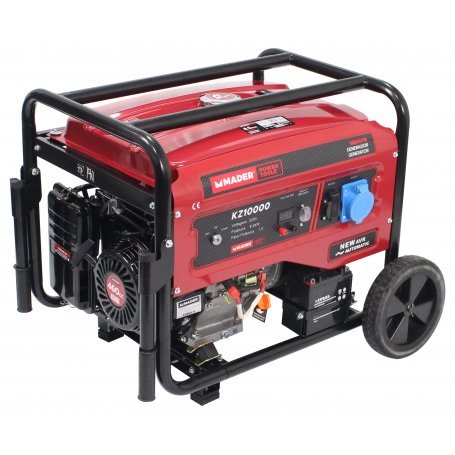 Generador monofásico 460cc 8.5Kva con ruedas Mader