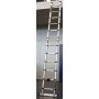 Escalera articulada aluminio 6+6 peldaños 3.8m Mader