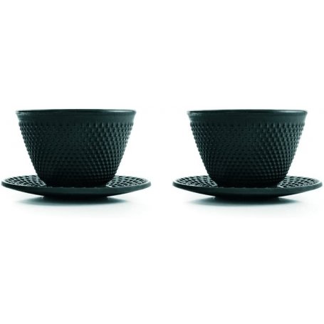 Set 2 tazas + 2 platillos para té Clásica IBili