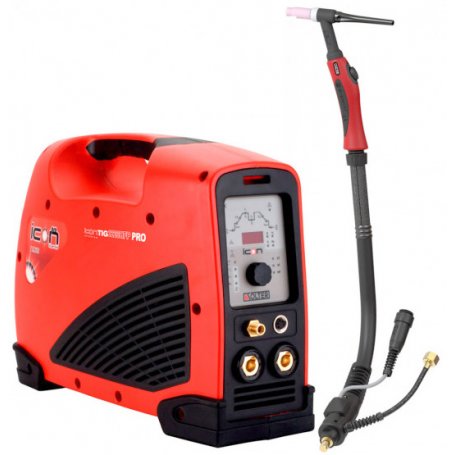 Kit soldador inverter TIG ICONTIG PRO 2220 HF PULSE + antorcha TIG SR-17 4m Solter