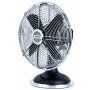 Ventilador en metal diseño retro JOE50 negro 33W 25cm 3 velocidades 4 aspas H.Koenig