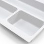 Cubertero Optima para cajón de cocina Vertex/Concept 500 módulo 400mm tablero 16mm blanco Emuca