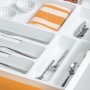 Cubertero Optima para cajón de cocina Vertex/Concept 500 módulo 400mm tablero 16mm blanco Emuca