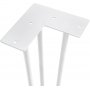 Juego de cuatro patas Hairpin de 3 varillas para mesa altura 710mm pintado blanco Emuca