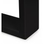 Juego de dos patas Square rectangulares para mesa ancho 800mm pintado negro