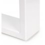 Juego de dos patas Square rectangulares para mesa ancho 800mm pintado blanco Emuca