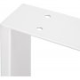 Juego de dos patas Square rectangulares para mesa ancho 800mm pintado blanco Emuca