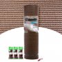 Malla extra ocultación marrón 2x50m Central de Enrejados + 300 bridas nylon verde 200x3,6mm