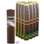 Malla de ocultación 85% 2x50m marrón + 10 rollos de 2x5m de brezo Bruc Eco-2 natural ocultación 75-85%